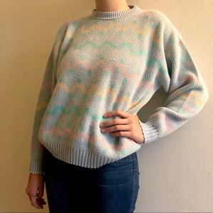 Vintage Pastel Crewneck Sweater